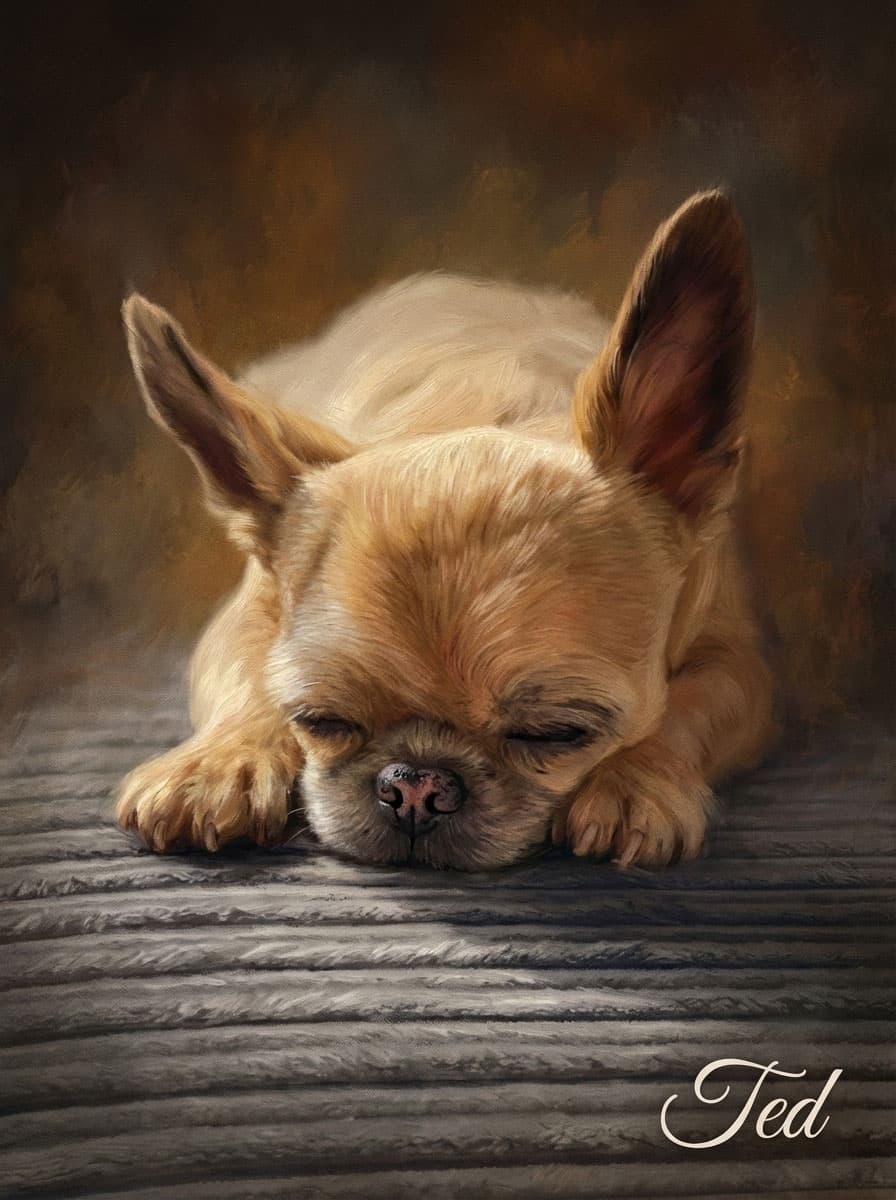 Ted custom pet portrait